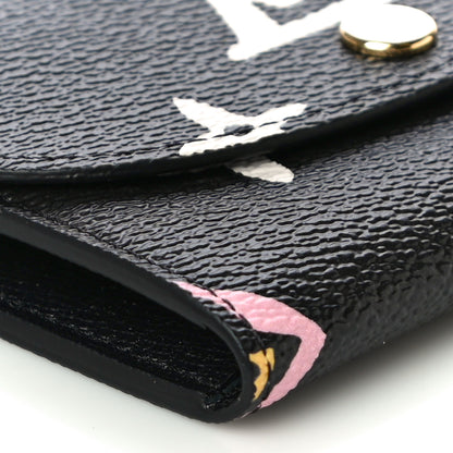 Louis Vuitton Monogram Giant Wild At Heart Rosalie Coin Purse Black 8 of 10
