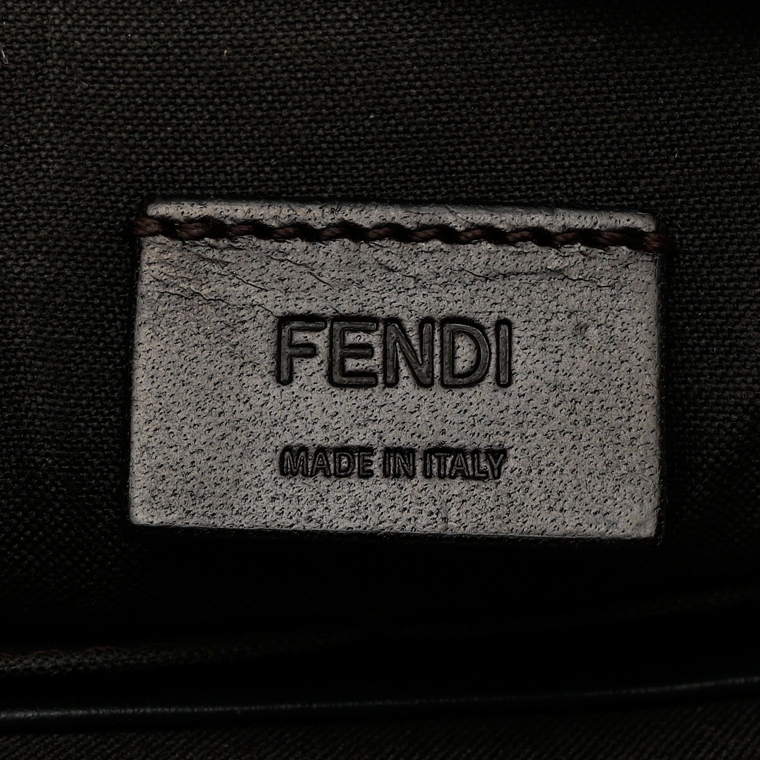 Fendi X SARAH COLEMAN Vitello Grace Light Micro FF Vertigo Embossed Flat Clutch Maya Black 7 of 8