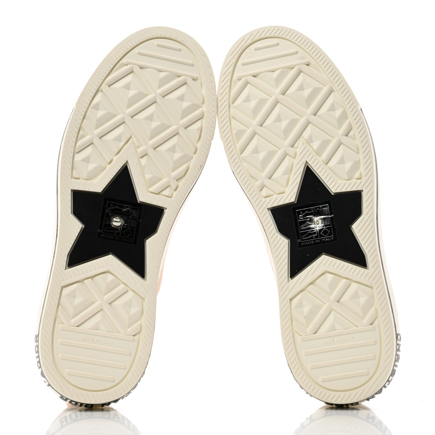 Technical Mesh Calfskin Womens Walk'N'Dior High Top Sneaker 36 Nude