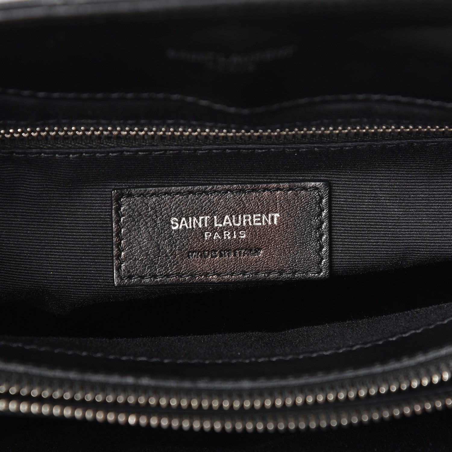 Saint Laurent Calfskin Y Quilted Monogram Medium Loulou Chain Satchel Black 6 of 10