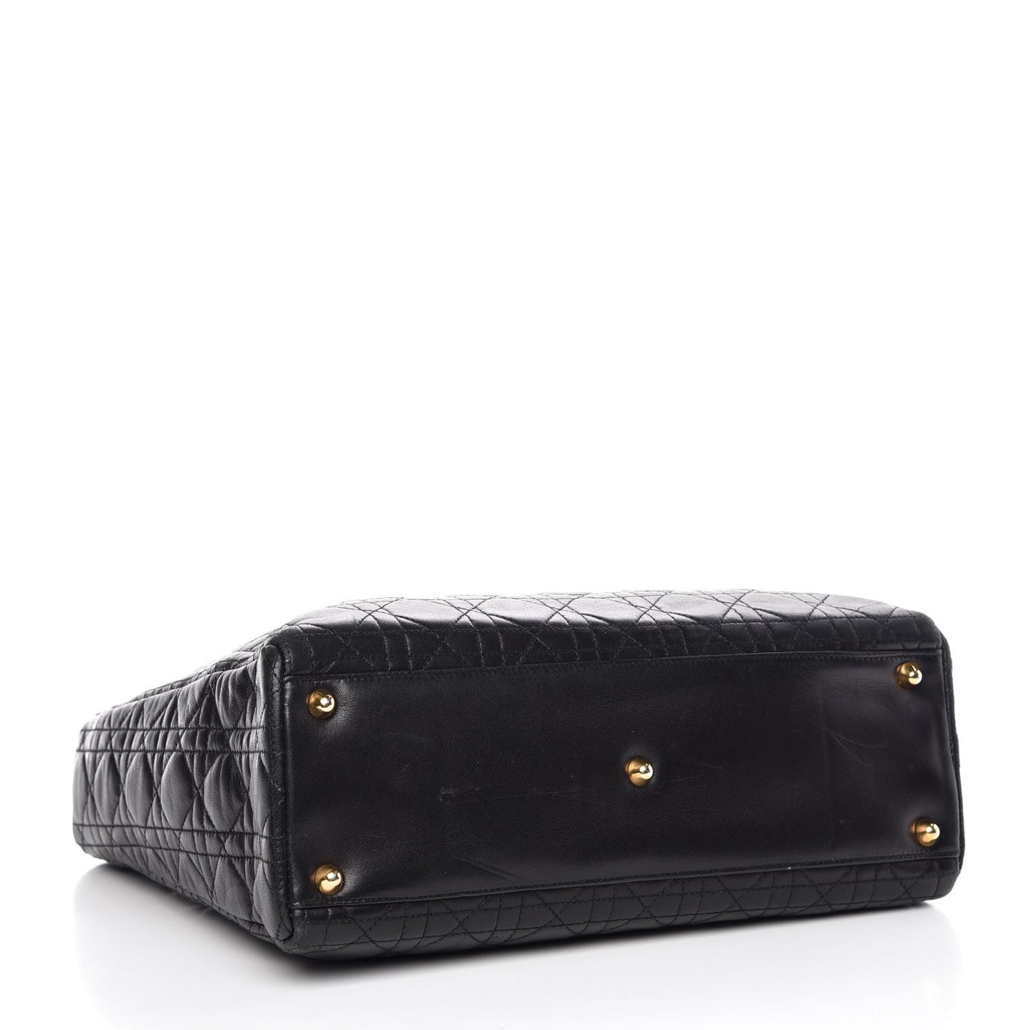 Lambskin Cannage Large Lady Dior Black