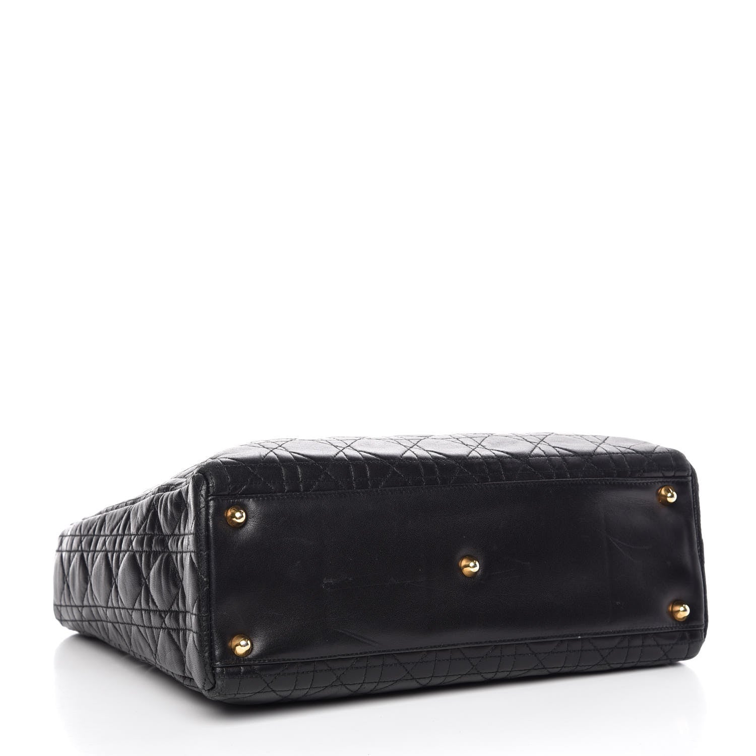 Christian Dior Lambskin Cannage Large Lady Dior Black 4 of 10