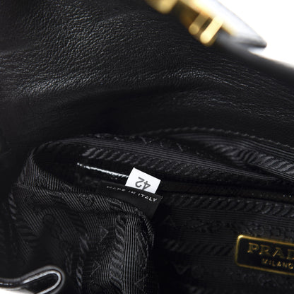 Prada Saffiano Vernice Clutch Black 10 of 11