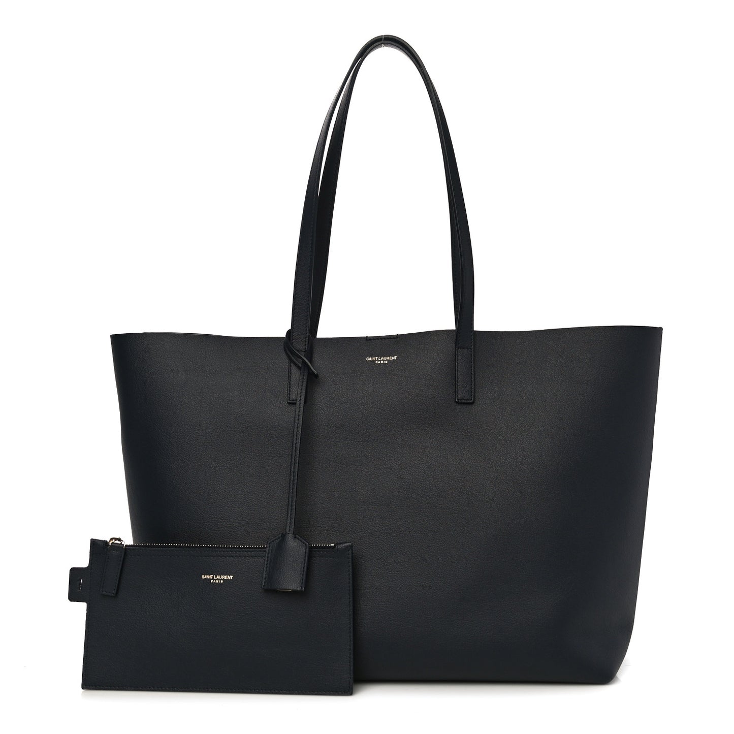 Calfskin Large Shopping Tote Navy