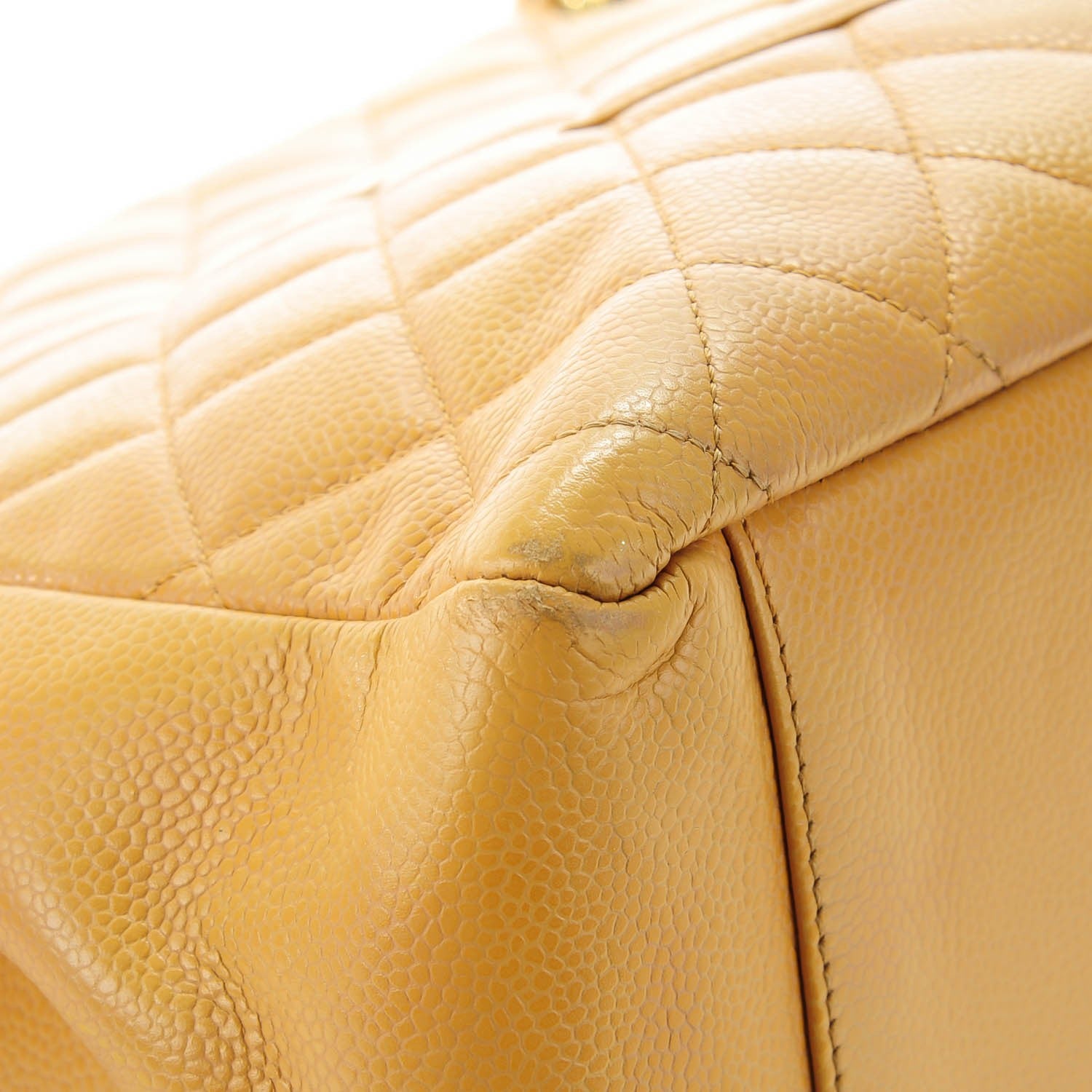 Chanel Caviar Quilted Grand Shopping Tote GST Beige 14 of 15