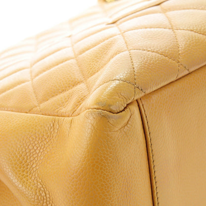 Chanel Caviar Quilted Grand Shopping Tote GST Beige 14 of 15