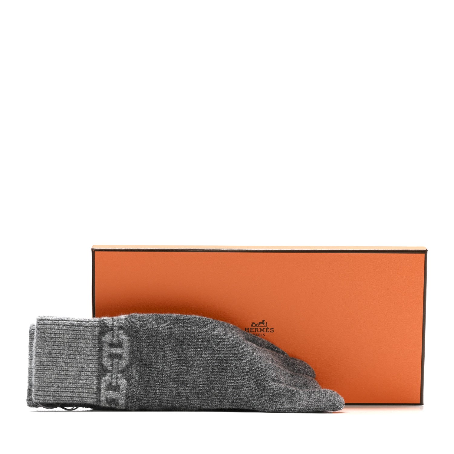 Hermes Cashmere Heaven Gloves S Charbon Flanelle 4 of 4