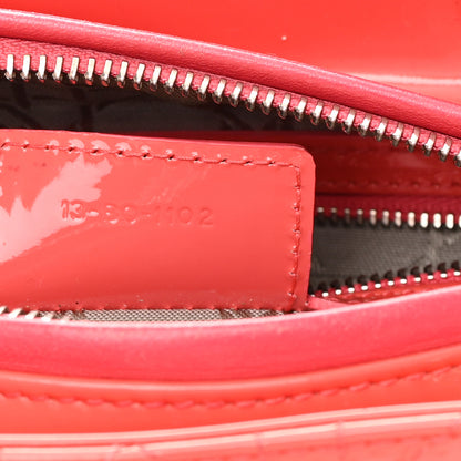 Christian Dior Patent Cannage Medium Lady Dior Fuchsia 7 of 18
