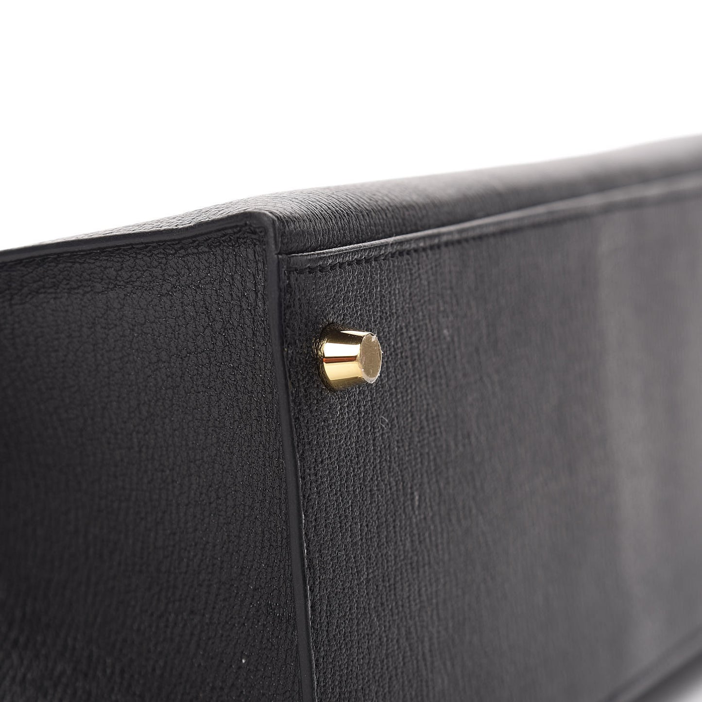 Chevre Mysore Horseshoe Kelly Sellier 28 Black Deep Red