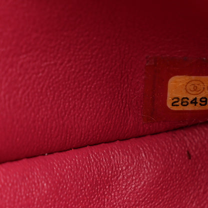 Chanel Caviar Quilted Medium Double Flap Dark Red 7 of 10