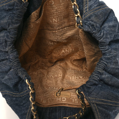 Chanel Denim XL Coco Cabas Tote Blue 6 of 16