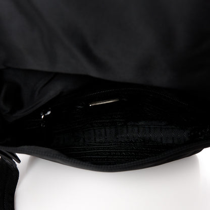 Prada Tessuto Nylon Shoulder Bag Black 7 of 13