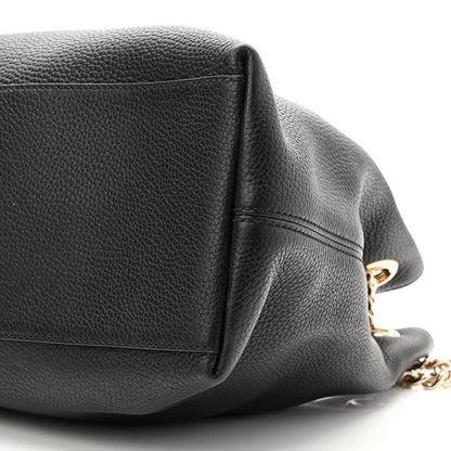 Gucci Pebbled Calfskin Medium Soho Chain Shoulder Bag Black 10 of 10
