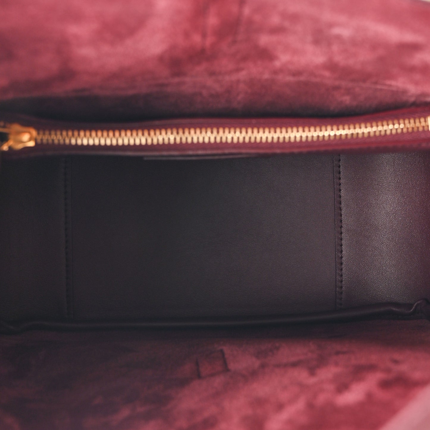 Smooth Calfskin Small Le 5 A 7 Soft Hobo Rouge Legion