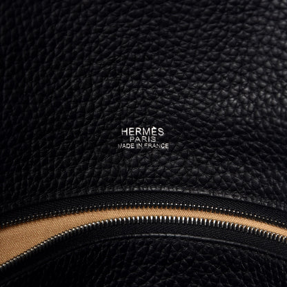 Hermes Taurillon Clemence Tibet MM Black 6 of 11