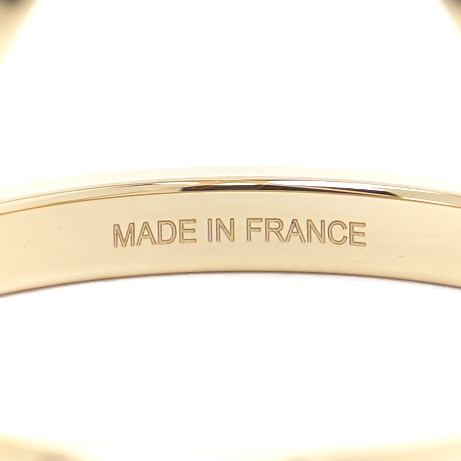 Hermes Permabrass Gold Plated Trio Scarf Ring 3 of 3