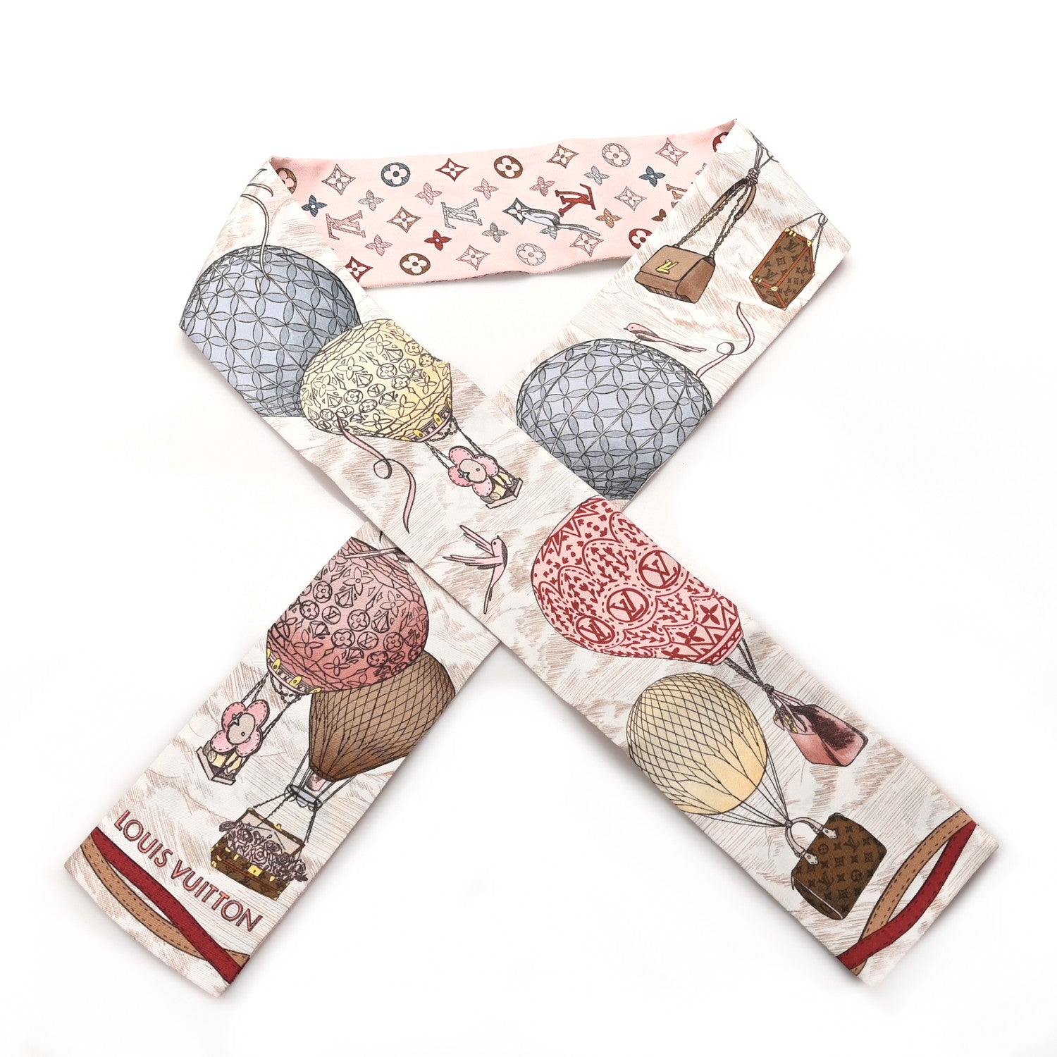 Louis Vuitton Silk Monogram Up And Away Bandeau Light Pink 1 of 3