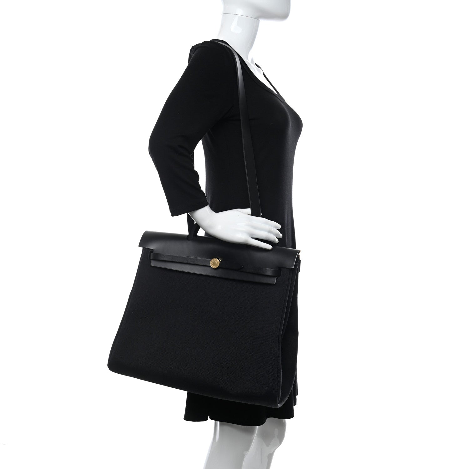 Hermes Military Toile Vache Hunter Herbag Zip 39 MM 2 of 12