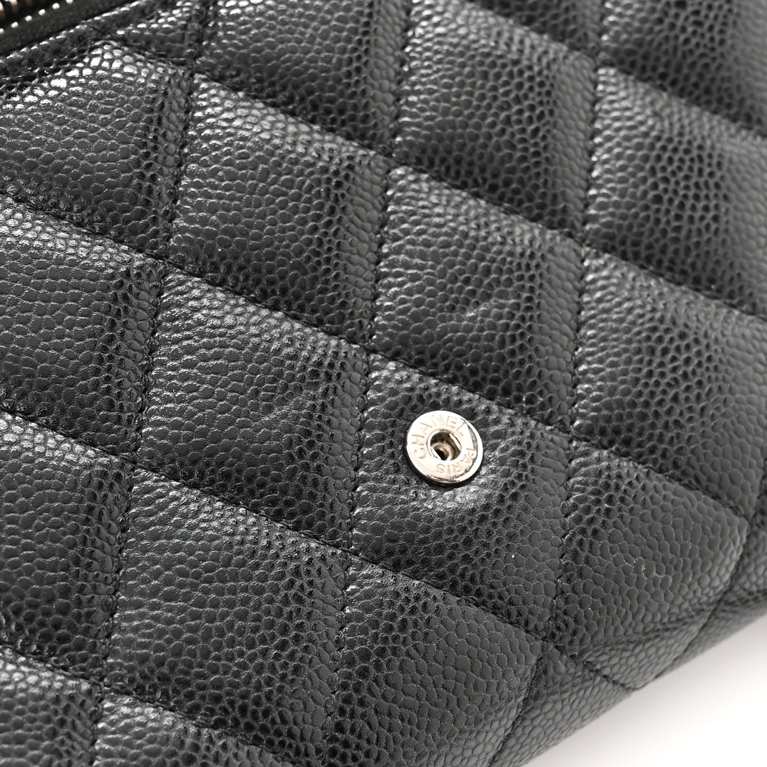 Chanel Caviar Quilted Phone Holder Wallet on Removable Chain Black 14 of 17