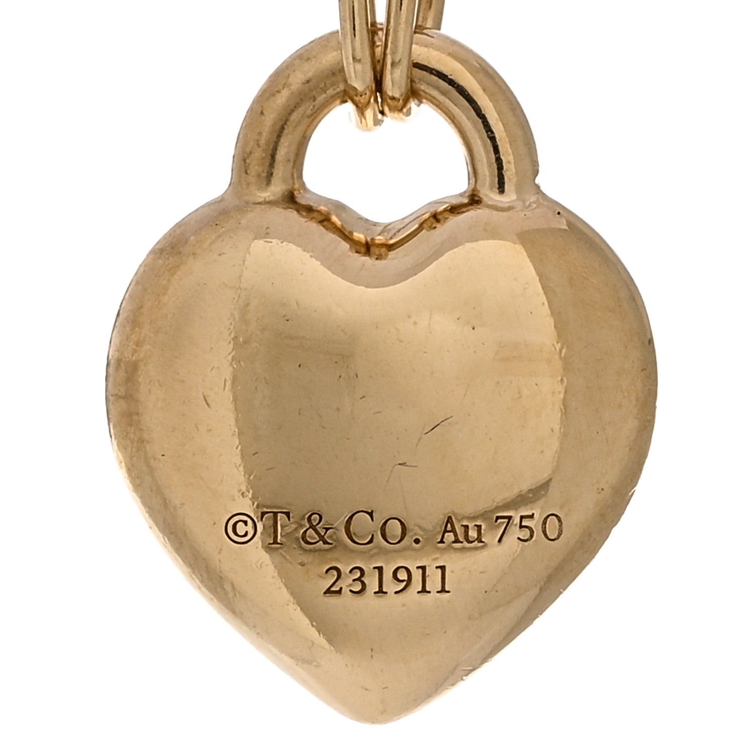 Tiffany 18K Yellow Gold Return To Tiffany Full Heart Bracelet 3 of 3