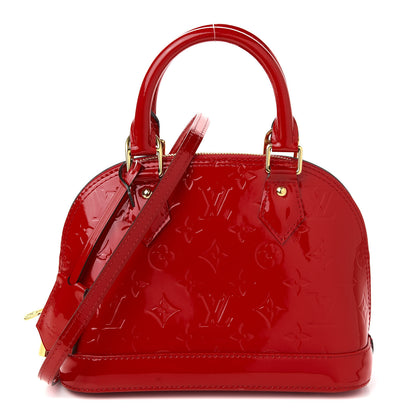 Louis Vuitton Vernis Alma BB Cherry 2 of 10
