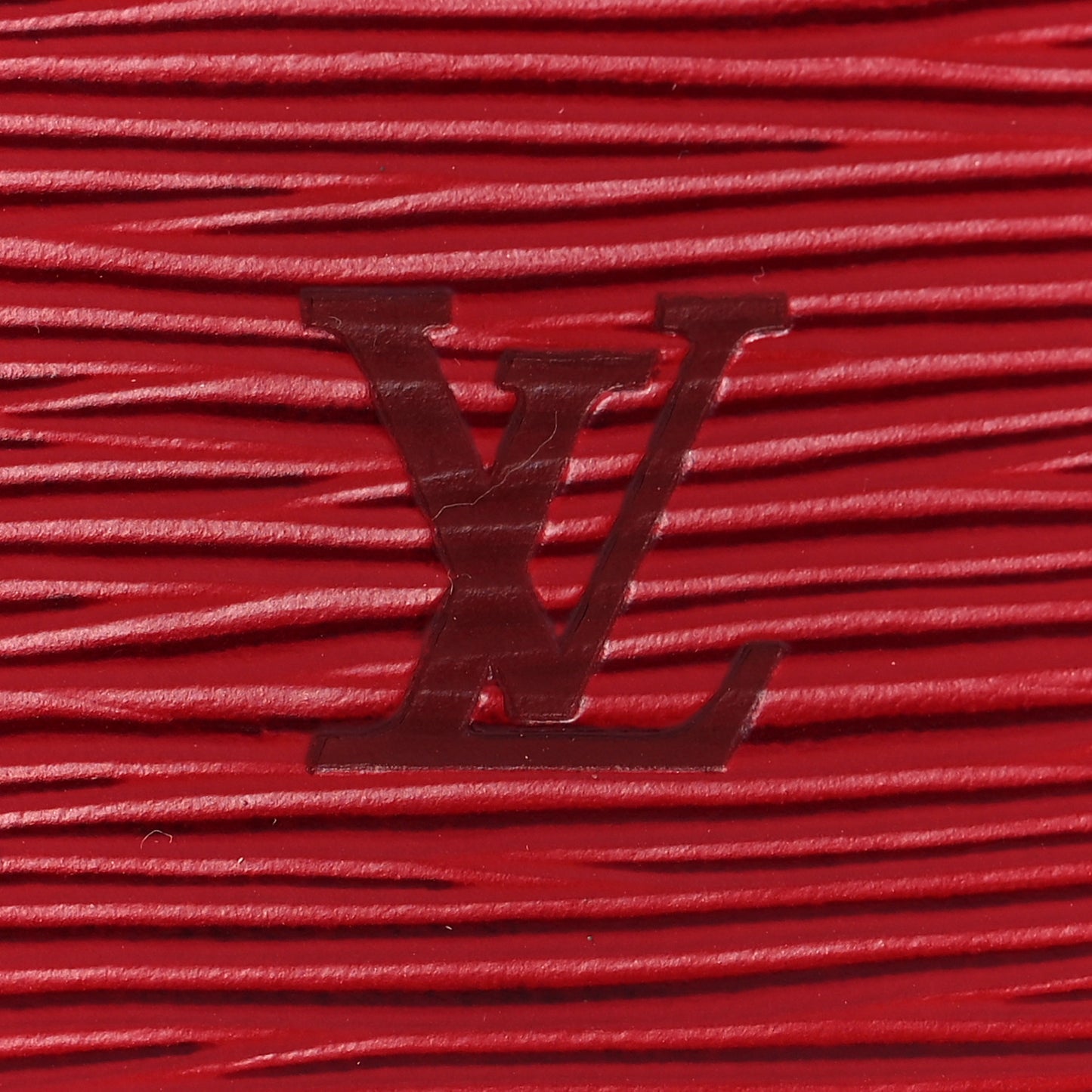 Epi Pochette Accessories 24 Castillan Red