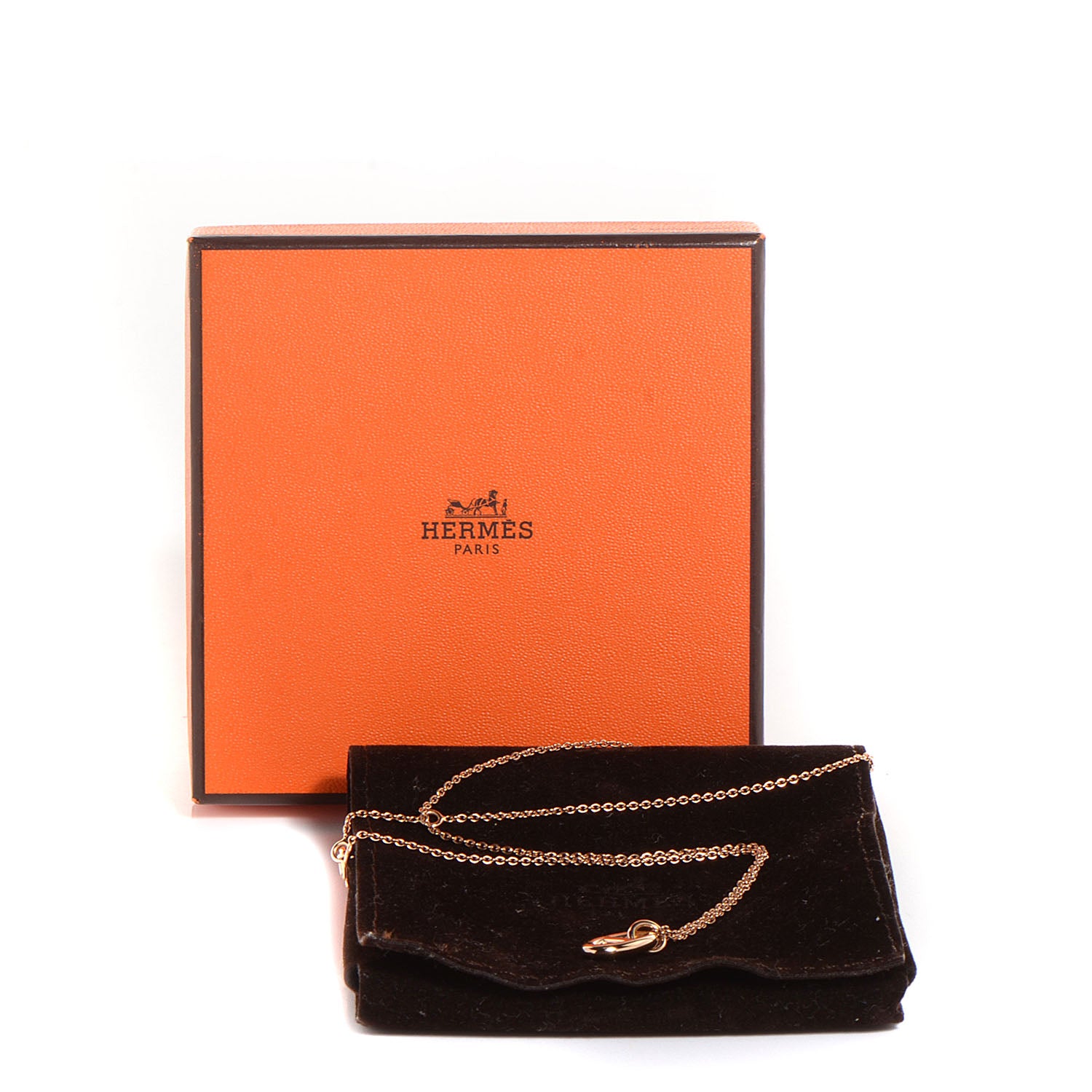Hermes 18K Rose Gold PM Farandole Pendant Necklace 5 of 5