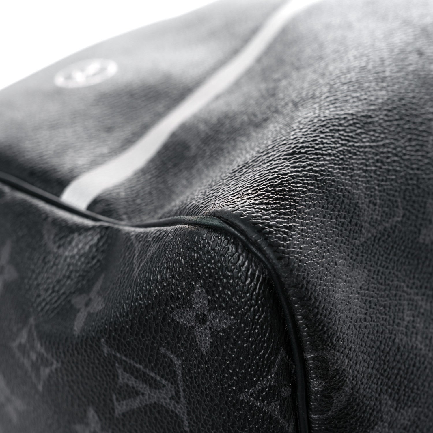 Louis Vuitton X FUJIWARA Monogram Eclipse Flash Fragment Keepall Bandouliere 55 8 of 32