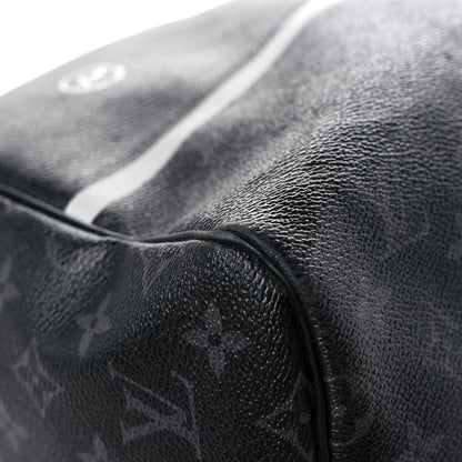Louis Vuitton X FUJIWARA Monogram Eclipse Flash Fragment Keepall Bandouliere 55 8 of 32