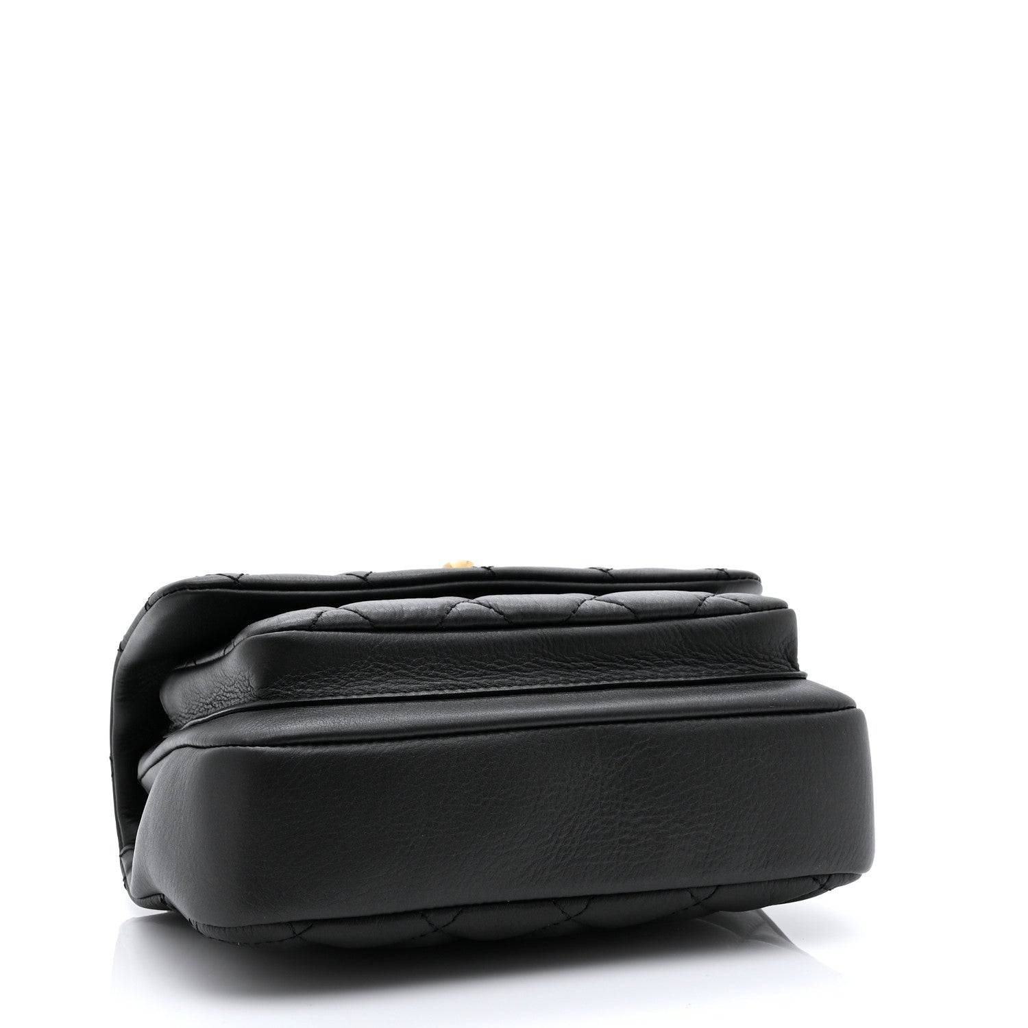 Chanel Calfskin Quilted Top Handle Flap Black 4 of 10