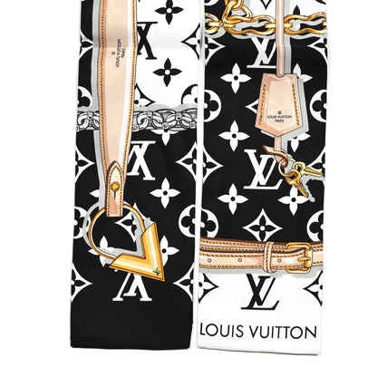 Louis Vuitton Silk Monogram Confidential Bandeau Black 2 of 4