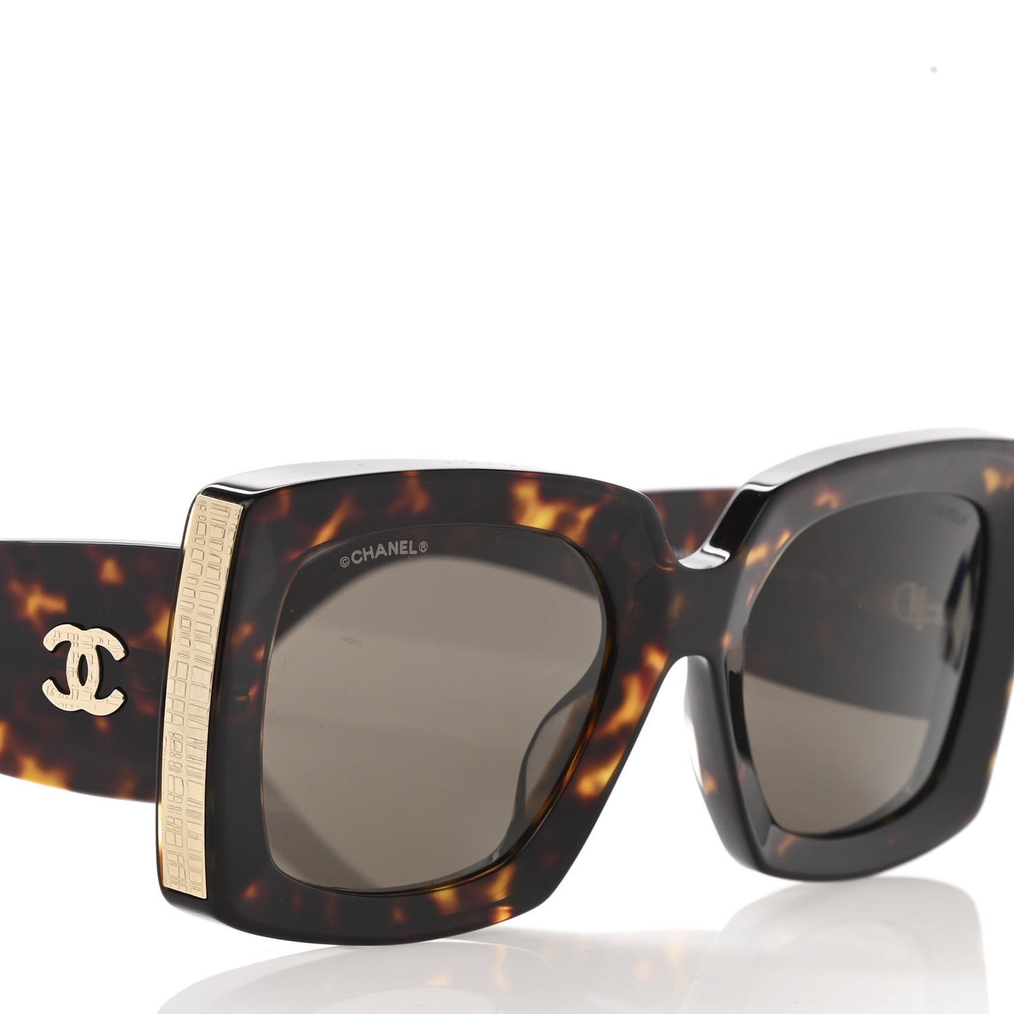 Acetate Rectangle Sunglasses 5435 Tortoise