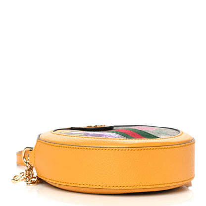 Gucci GG Supreme Monogram Flora Web Mini Ophidia Round Shoulder Bag Beige Multicolor Crop 4 of 11