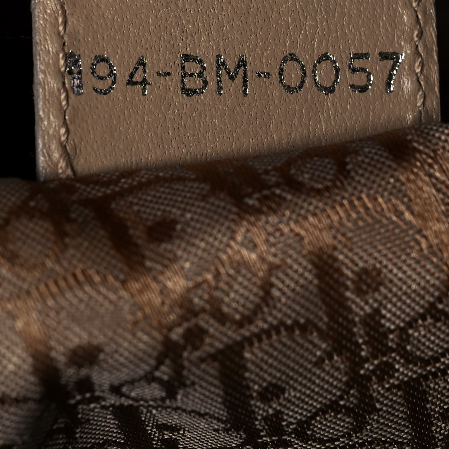 Nylon Cannage Shoulder Bag Beige