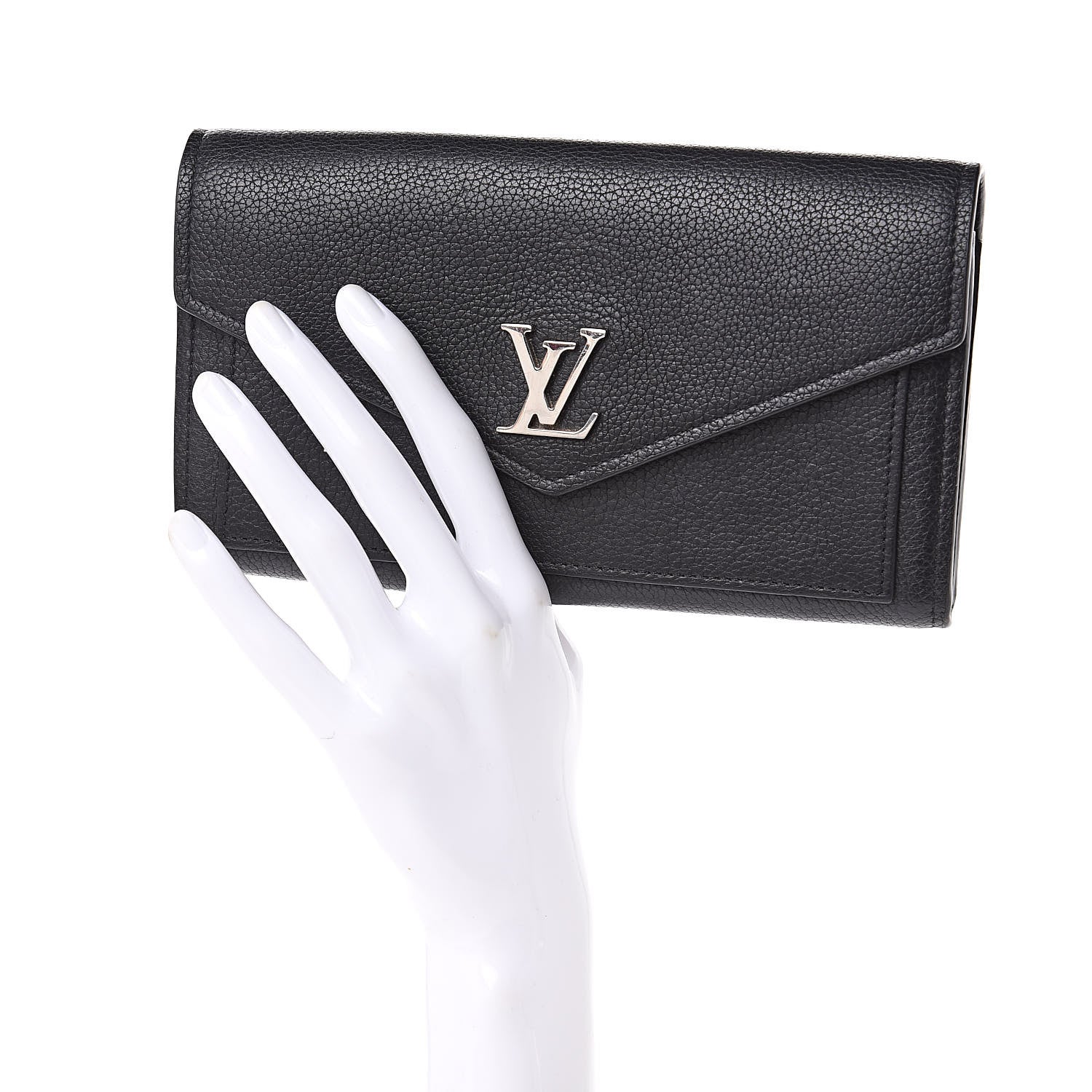Louis Vuitton Soft Calfskin My Lockme Wallet Black 2 of 11