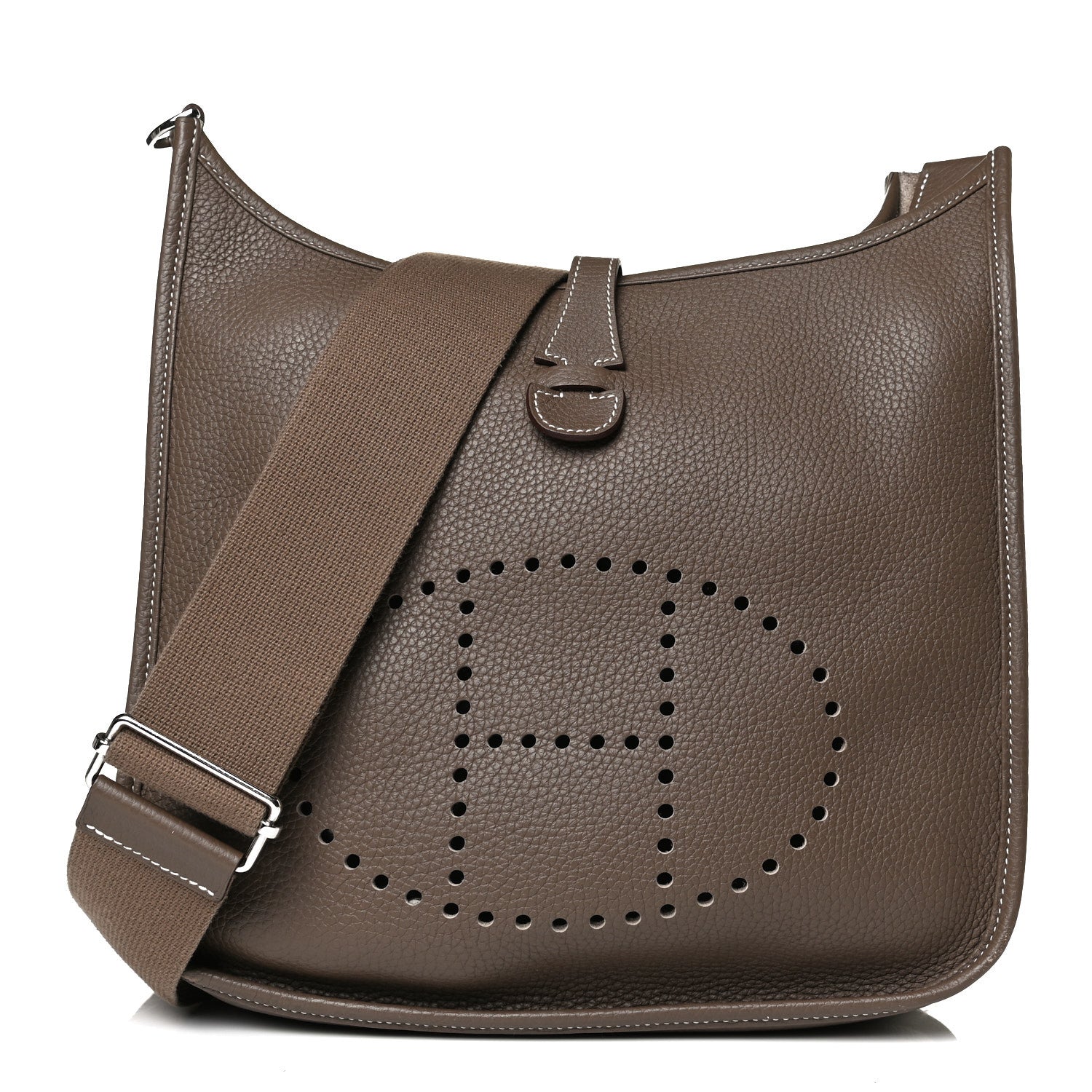 Hermes Taurillon Clemence Evelyne III PM Etoupe 1 of 14