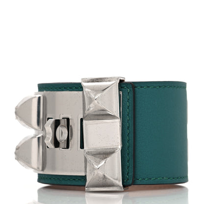Hermes Swift Collier de Chien CDC Bracelet S Malachite 3 of 5