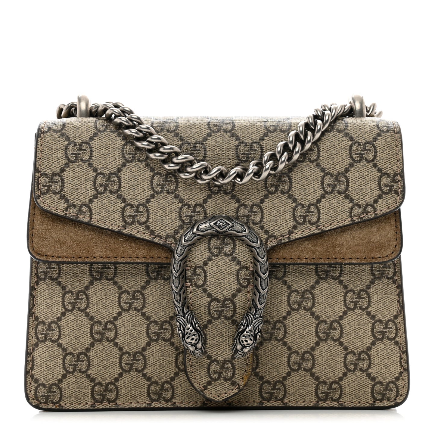GG Supreme Monogram Mini Dionysus Shoulder Bag Taupe