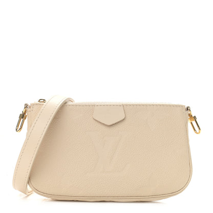 Louis Vuitton Empreinte Monogram Giant Multi Pochette Accessories Mini Pochette Cream 1 of 9