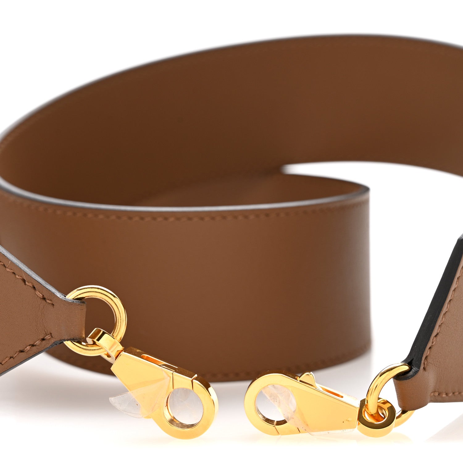 Hermes Swift Epsom Pocket Kelly Shoulder Strap Alezan Biscuit 3 of 9