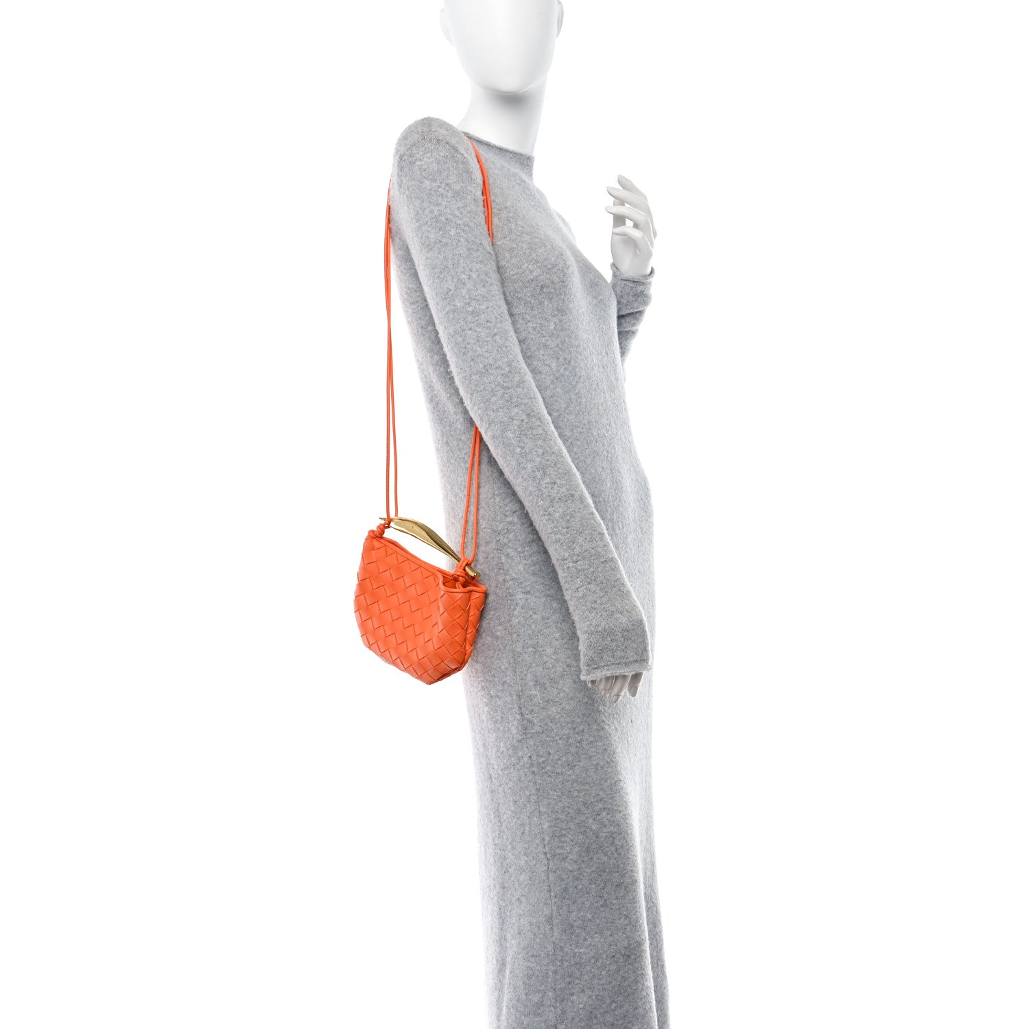 Bottega Veneta Nappa Intrecciato Mini Sardine Bag Papaya 2 of 10