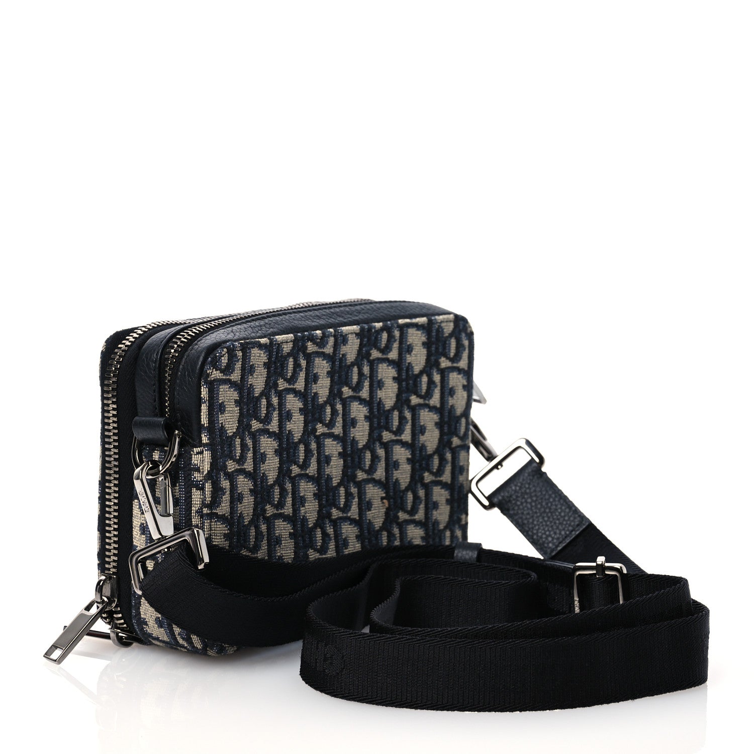 Christian Dior Oblique Pouch Navy Blue 2 of 14