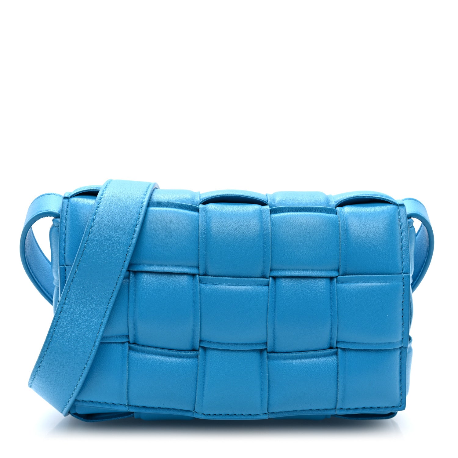Bottega Veneta Nappa Maxi Intreccio Small Padded Cassette Crossbody Bag Pool 1 of 9