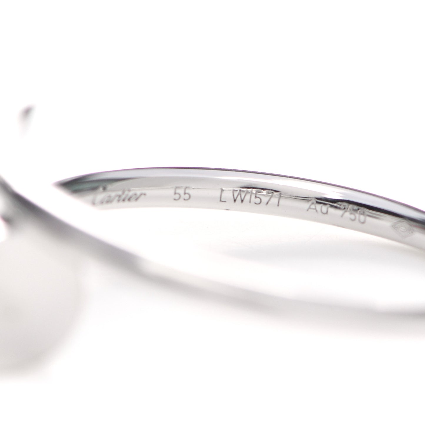18K White Gold Small Juste Un Clou Ring 55 7.25