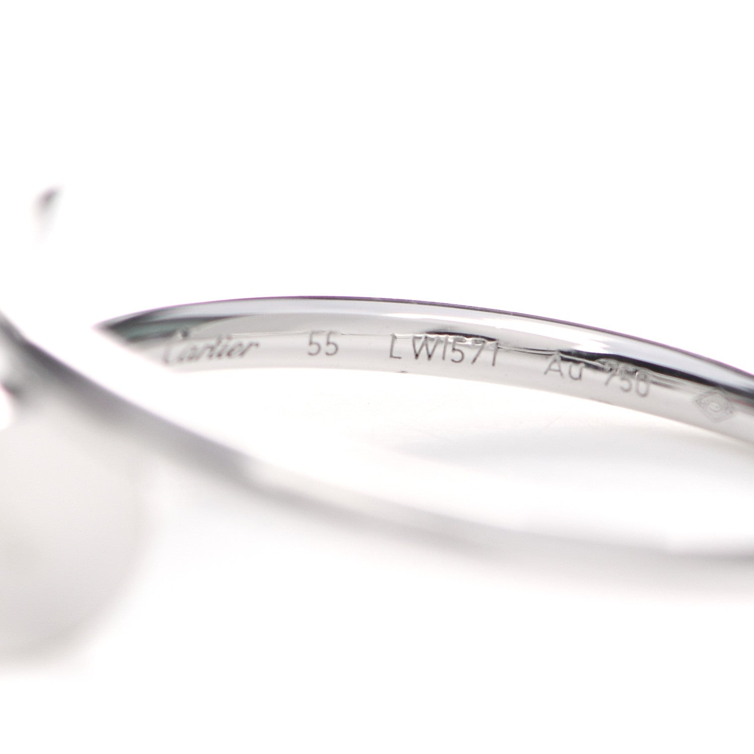 Cartier 18K White Gold Small Juste Un Clou Ring 55 7.25 4 of 6