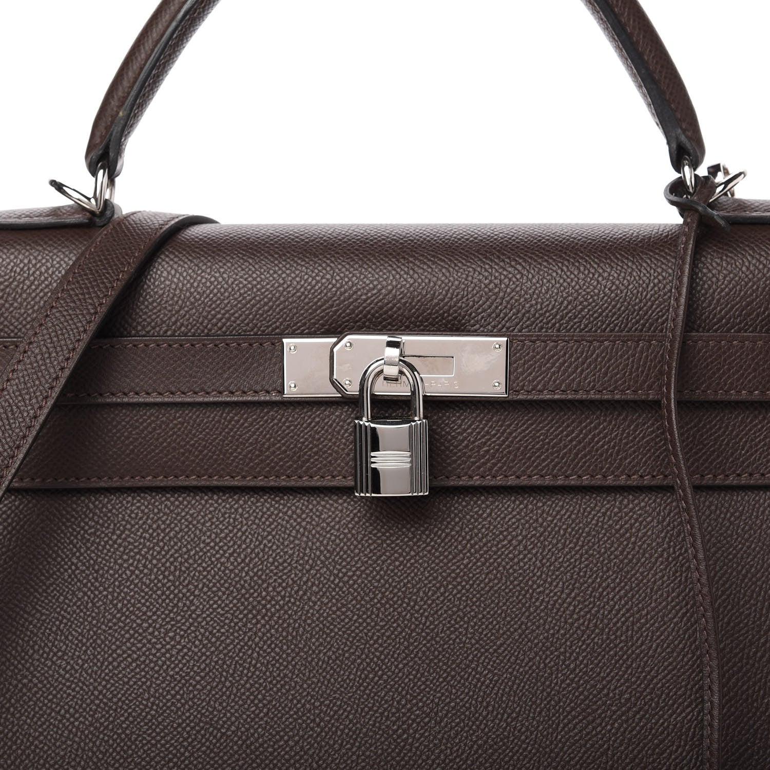 Hermes Epsom Kelly Sellier 32 Chocolate 10 of 10