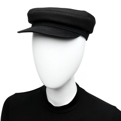 Hermes Cashmere Swift Womens Deauville Cap 57 Black 2 of 8