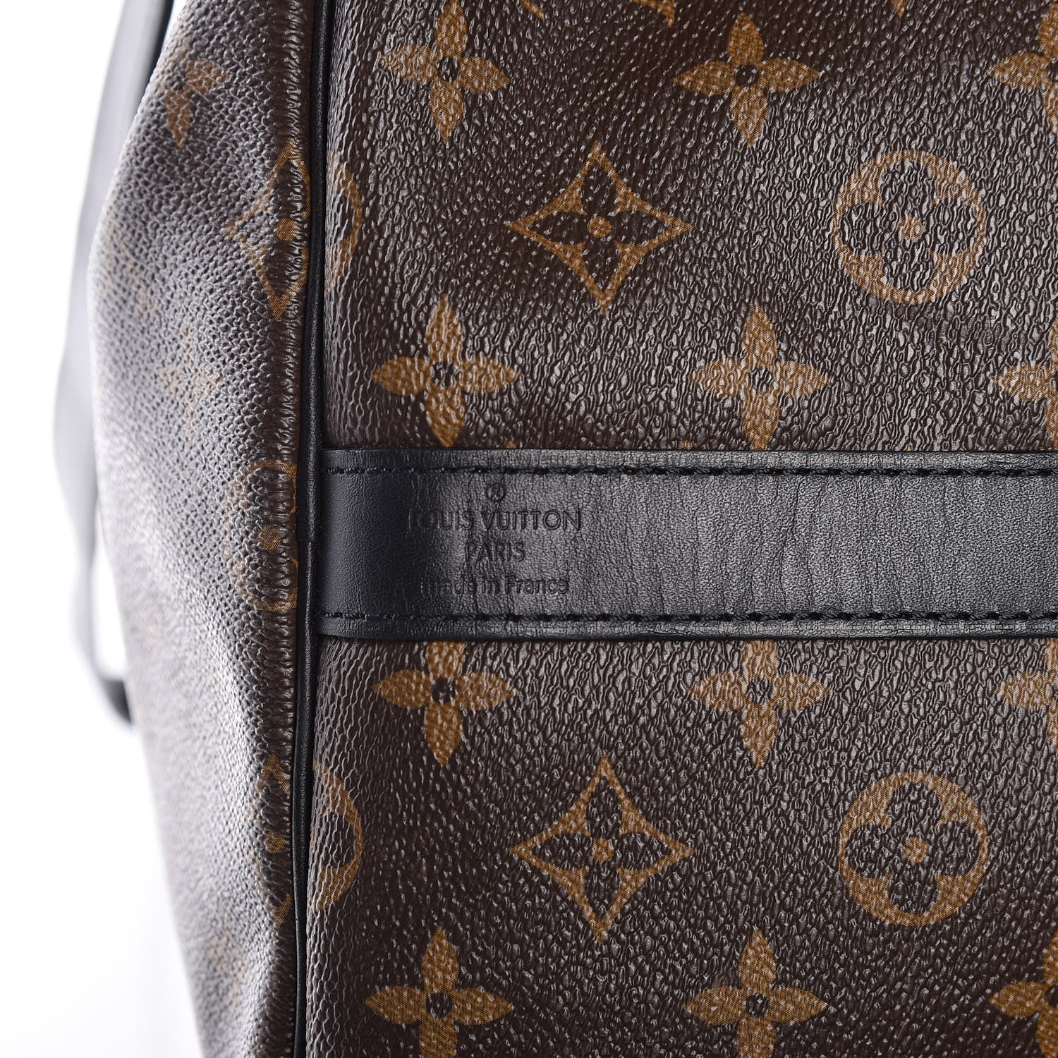Louis Vuitton Monogram Macassar Keepall Bandouliere 55 7 of 11