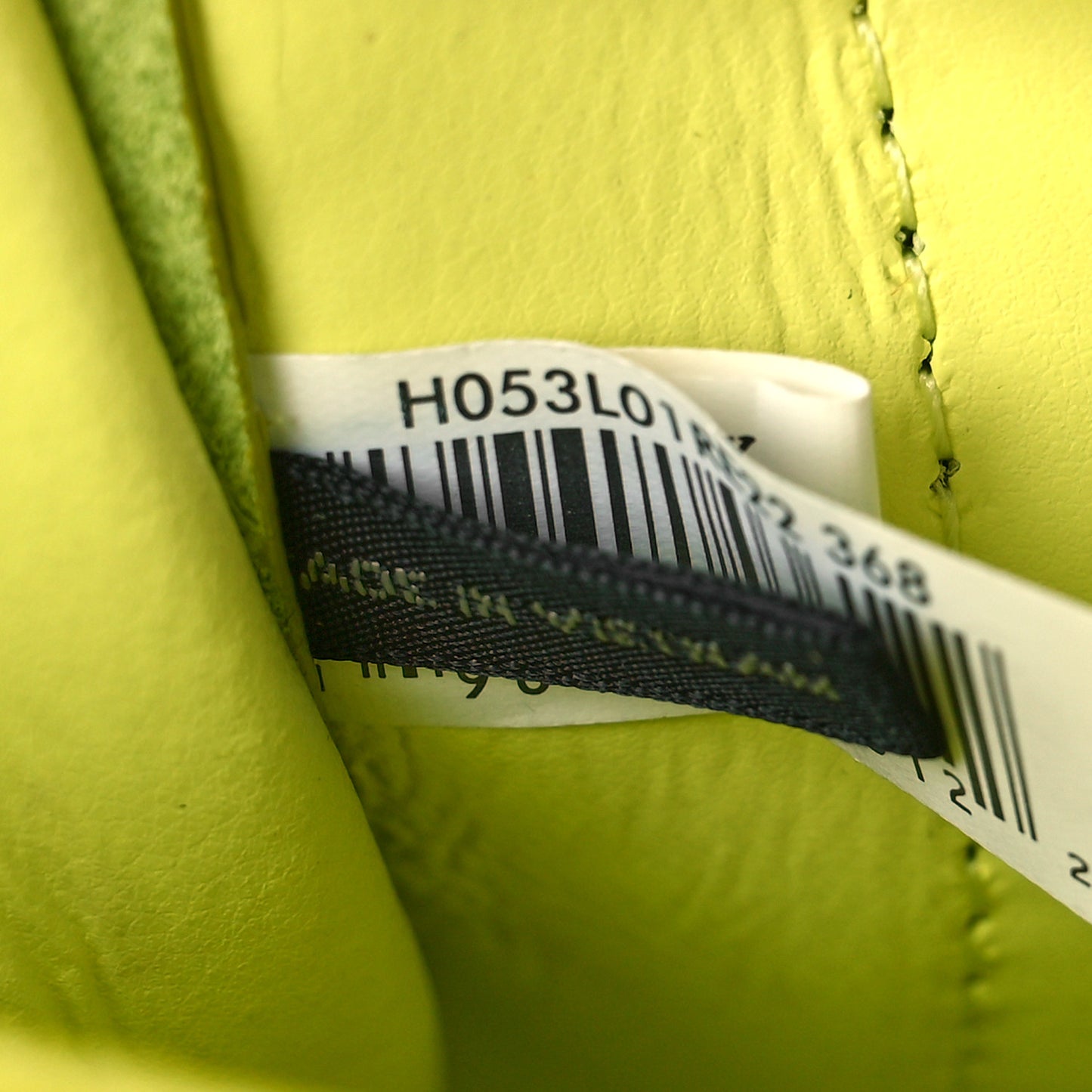 Grained Calfskin Mini The Tote Bag Citronella