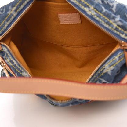 Louis Vuitton Monogram Denim Baggy PM Blue 5 of 10